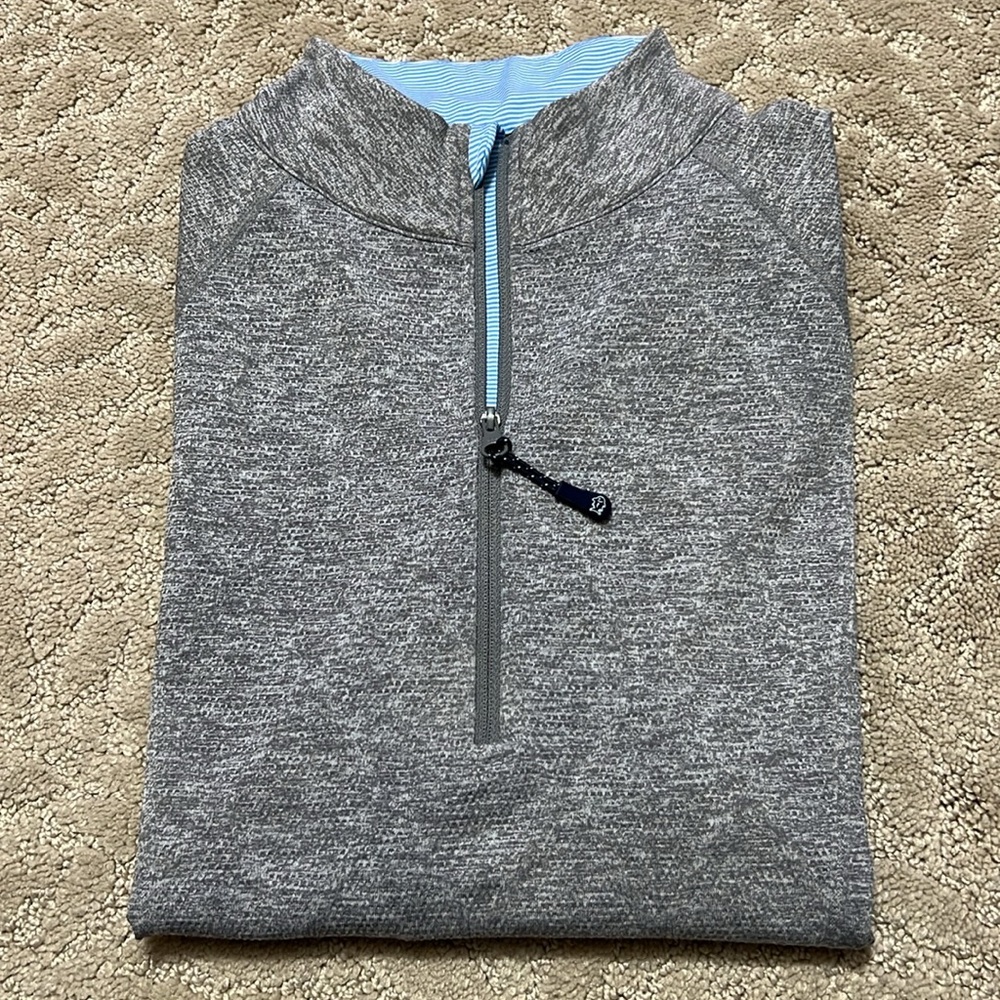 Southern Tide Women’s Heather Grey Diamond Quarter Zip